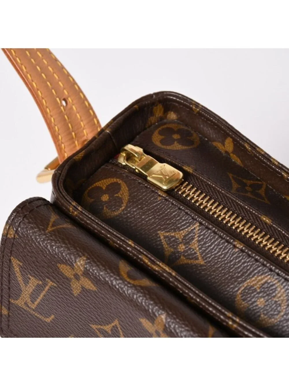 Louis Vuitton Viva-Cite MM Handbag Bag Monogram Brown